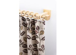 9002777418577 - Gardinenstange GARESA CUBUS Gardinenstangen Gr L 450 cm Ø 20 mm 1 läufig beige (natur) Kinder Gardinenstangen für Vorhanggarnitur verlängerbar Endkappe mit Ringe
