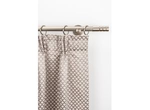 9002777426251 - Gardinenstange GARESA EASY Gardinenstangen Gr B L 64 cm x 390 cm Ø 20 mm 1 St 1 läufig goldfarben (aluminiumfarben nickelfarben) Kinder Gardinenstangen für Vorhanggarnitur verlängerbar Endknopf m Rillen Alu Ringe