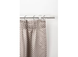 9002777426831 - Gardinenstange GARESA EASY Gardinenstangen Gr B L 64 cm x 460 cm Ø 20 mm 1 St 1 läufig silberfarben Kinder Gardinenstangen für Vorhanggarnitur verlängerbar Endknopf m Rillen Alu Ringe