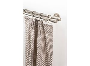 9002777432443 - Gardinenstange GARESA EASY Gardinenstangen Gr B L 66 cm x 460 cm Ø 20 mm 1 St 2 läufig goldfarben (aluminiumfarben nickelfarben) Kinder Gardinenstangen für Vorhanggarnitur verlängerbar Wandmont Endkappe Alu mit Ringe