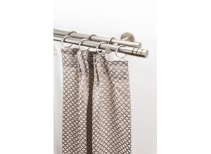 9002777435352 - Gardinenstange GARESA EASY Gardinenstangen Gr B L 64 cm x 310 cm Ø 20 mm 1 St 2 läufig goldfarben (aluminiumfarben nickelfarben) Kinder Gardinenstangen für Vorhanggarnitur verlängerbar Endknopf m Rillen Alu Ringe