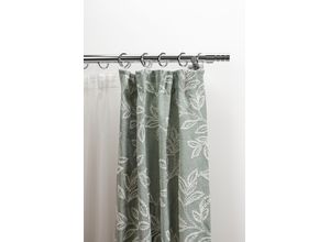 9002777436403 - Gardinenstange GARESA EASY Gardinenstangen Gr B L 64 cm x 340 cm Ø 20 mm 1 St 2 läufig grau (chromfarben) Kinder Gardinenstangen für Vorhanggarnitur verlängerbar Endknopf m Rillen Alu Ringe