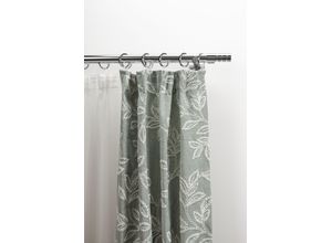 9002777436502 - Gardinenstange GARESA EASY Gardinenstangen Gr B L 64 cm x 440 cm Ø 20 mm 1 St 2 läufig grau (chromfarben) Kinder Gardinenstangen für Vorhanggarnitur verlängerbar Endknopf m Rillen Alu Ringe