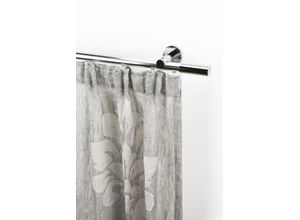9002777443883 - Gardinenstange GARESA EASY Gardinenstangen Gr B L 53 cm x 170 cm Ø 20 mm 1 St 1 läufig grau (chromfarben) Kinder Gardinenstangen für Vorhanggarnitur-Innenlauf verlängerbar Wandmontage Aluminium