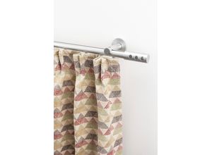 9002777448154 - Gardinenstange GARESA EASY Gardinenstangen Gr B L 67 cm x 360 cm Ø 20 mm 1 St 1 läufig silberfarben Gardinenstangen nach Maß Vorhanggarnitur verlängerbar Wandmontage Knopf mit 3 Löcher Alu