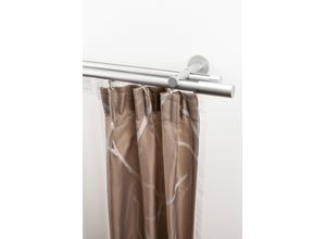 9002777452519 - Gardinenstange GARESA EASY Gardinenstangen Gr B L 53 cm x 130 cm Ø 20 mm 1 St 2 läufig silberfarben Kinder Gardinenstangen für Vorhanggarnitur-Innenlauf verlängerbar Wandmontage Aluminium