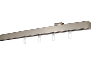 9002777479424 - Gardinenstange GARESA Nora Gardinenstangen Gr L 670 cm Ø 20 mm 1 läufig silberfarben (edelstahlfarben) Gardinenstangen Deckenmontage Vorhanggarnitur einfache Montage an die Decke verlängerbar Kappe