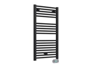 9002827049614 - Badezimmer Heizkörper E-Innsbruck Mattschwarz 48x92cm