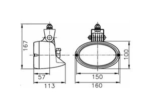 9002920146258 - - Arbeitsscheinwerfer Halogen für claas