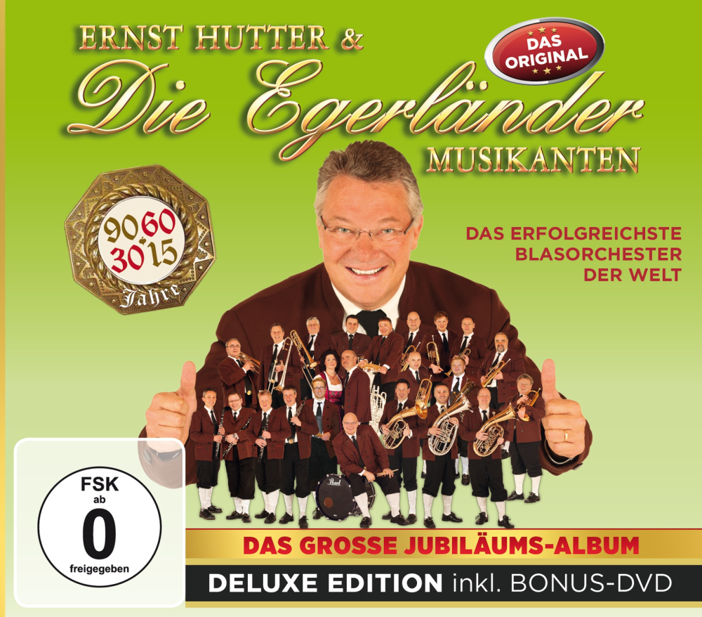 9002986720362 - Das Große Jubiläumsalbum-Del - Ernst Hutter & Die Egerländer Musikanten (Audio CD mit DVD)