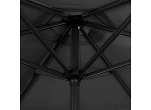 9003034237016 - Derby BASIC LIFT NEO Sonnenschirm Ø 180cm knickbarer Kurbelschirm anthrazit