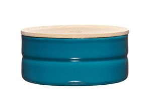 9003064005135 - Riess-kelomat - Riess Vorratsdose mit Deckel Ø13cm 615ml h 6cm Silent Blue Emaille