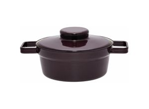 9003064015042 - Riess-kelomat - Riess Kasserolle Aromapod mit Deckel Ø20cm 12 Liter Dark Aubergine Emaille