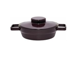 9003064015080 - Riess-kelomat - Riess Pfanne Aromapot mit Deckel Ø20cm mit zwei Griffen Emaille Dark Aubergine