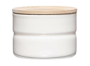 9003064125611 - Riess-kelomat - Riess Vorratsdose mit Holzdeckel Ø8cm 230ml h 6cm Pure White