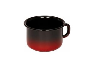 9003064200264 - Riess-kelomat - Riess Schale Kaffeeschale hoch Ø10cm 04 Liter Emaille rot schwarz passend zu Lagerfeuerkessel