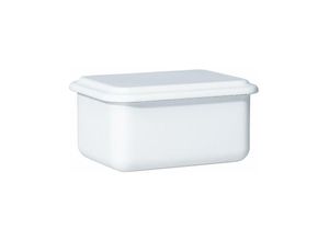 9003064332217 - Riess-kelomat - Riess Vorratsbehälter Emaille mit Deckel 15x11x7cm hoch Classic Weiss