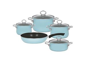 9003064370066 - Riess-kelomat - riess Topfset 5 teilig kristallblau Emaille