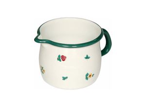 9003064490078 - Riess-kelomat - Riess Schnabeltopf gebaucht Ø12cm 1 Liter Gmundner Streublumen Emaille