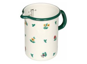 9003064490443 - Riess-kelomat - Riess Küchenmaß Ø10cm 1 Liter Emaille Country Gmundner Streublumen