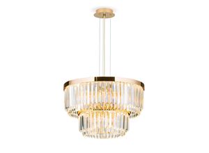 9003090262830 - ORION LED-Pendelleuchte Prism rund Ø 55 cm gold