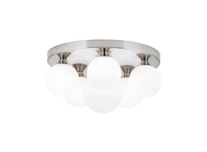 9003090271382 - ORION Deckenlampe Snowwhite Baldachin Ø 36 cm nickel