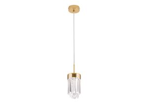 9003090271962 - ORION LED-Hängeleuchte Prism Kristallglas Ø10cm gold