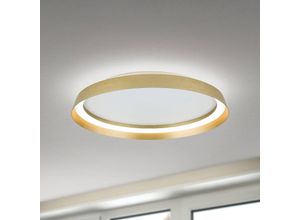 9003090278176 - LED-Deckenlampe Manta Ø 45 cm goldfarben Alu up down