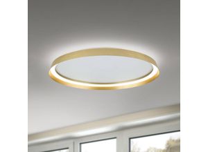 9003090278190 - LED-Deckenlampe Manta Ø 60 cm goldfarben Alu up down