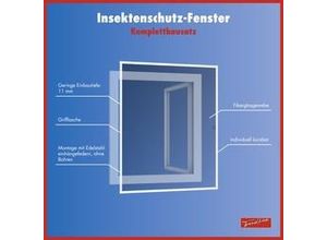 9003117315204 - TrendLine Fliegenschutz-Fenster 100 x 120 cm weiß weiß kürzbar