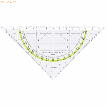 9003182015528 - Kunststoff-Geodreieck 1552 glasklar 16cm 9003182015528 Aristo