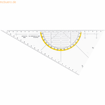 9003182166015 - Kunststoff-Geodreieck TZ-Dreieck 1660 1 glasklar 60° 225cm 9003182166015 Aristo