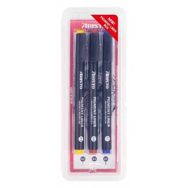 9003182235339 - Pigment Liner 3er-Set schwarz Stärken 030507 mm 9003182235339 Aristo