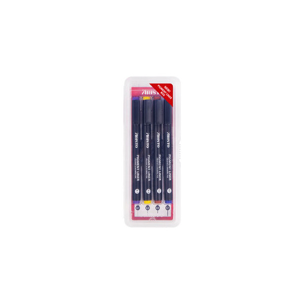 9003182235544 - Pigmentmarker Pigment Liner 01 03 05 07mm Schreibf schwarz 9003182235544 Aristo 9003182235544 - Pigmentmarker Pigment Liner 01 03 05 07mm Schreibf schwarz 9003182235544 Aristo