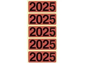 9003262208901 - Bene Selbstklebende Jahresetiketten 2025 Rot 48 x 19 mm 100 Stück 9003262208901 - Bene Selbstklebende Jahresetiketten 2025 Rot 48 x 19 mm 100 Stück