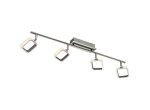 9003348155990 - Deckenleuchte Spotleiste Spotleuchte Deckenlampe mit beweglichen Spots Metall Chrom 4x LED 4x 5 Watt 4x 350 Lumen warmweiß LxH 89x18 cm