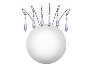 9003348850345 - - Wandleuchte Wandlampe Design Kristall Violett Princess 68047