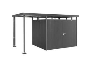 9003414848467 - Biohort Seitendach S zu Gerätehaus HighLine H3 dunkelgrau-metallic 150 x 235 x 222