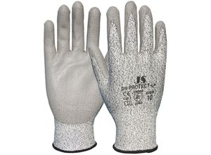 9003679091165 - Staffl - PU-Protect Schnittschutzhandschuh Schutzhandschuh GR04 Größe 7 grau