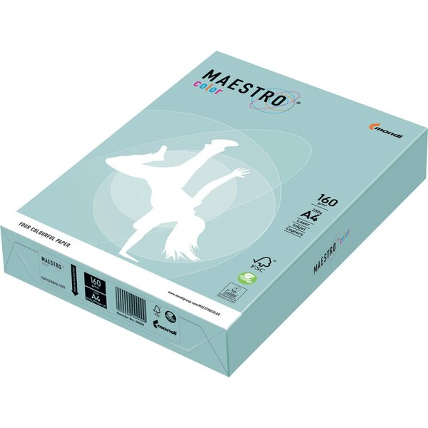 9003974424354 - Kopierpapier Maestro Color DIN A4 160gqm blau 250 Blatt 9003974424354 Igepa Group