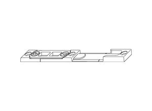 9004186385525 - Kombischließteil Eurofalz 18 mm 2 Schlitze - Maco