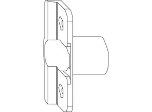 9004186530475 - Anpressverschluss einbohrbar Rahmenteil Eurofalz 20 mm 9V (97528) - Maco