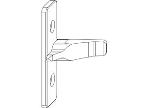 9004186530482 - Anpressverschluss Flügelteil 9V ohne Beschlagsnut (97529) - Maco