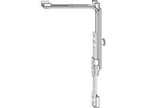 9004186799827 - Mm Eckumlenkung senkrecht 1 iS mit Zahnkästchen verlängerbar (210096) - Maco