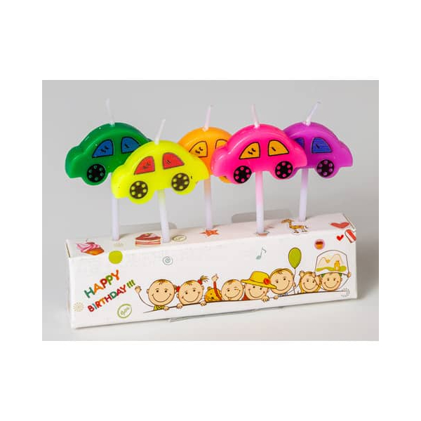 9004546528951 -  Geburtstagskerze 52895 farbig sortiert  9004546528951 Head 5 Stück