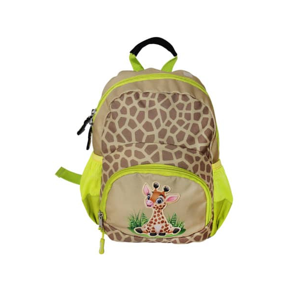 9004546569190 - Kindergartenrucksack Mini Giraffe Kunstfaser braun gelb