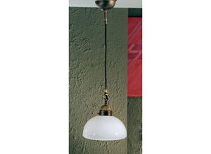 9004673009163 - Nonna - Cottage Style Glass Dome Pendelleuchte Matt Antik Messing 1x E27 - Kolarz