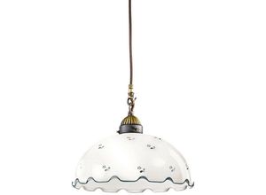 9004673019353 - NONNA - Cottage Style Glass Dome Pendelleuchte Matt Antik Messing 1x E27