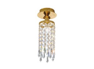 9004673098082 - Charleston - Designer Crystal Surface Mounted Spotlight Poliertes Gold 1x G9 - Kolarz