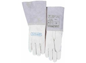 9004853591440 - Elmag 5-Finger-Schweißerhandschuhe 10-1005 l wig tig aus Top-Kalbs-Vollleder mit verstärkten Daumen L=35 cm Gr 9 (1 Paar) - Weldas